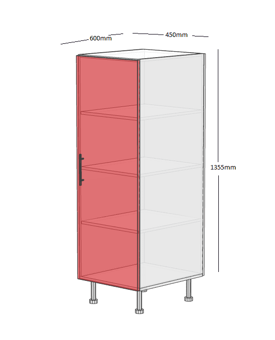 2/3 Pantry 450 Cabinet