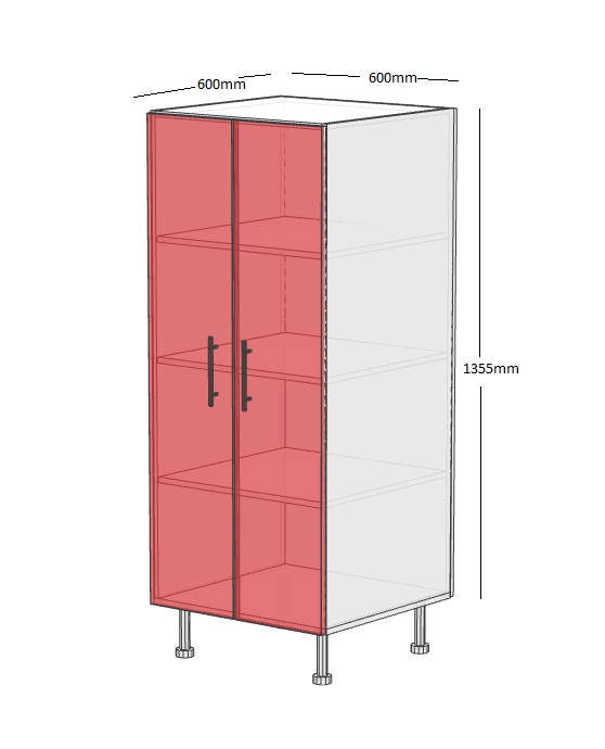 2/3 Pantry 600 Cabinet