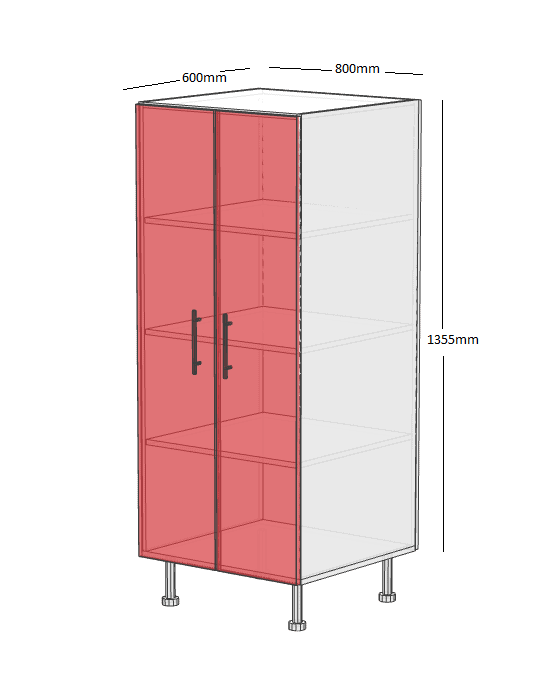 2/3 Pantry 800 Cabinet