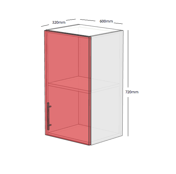 Wall 600 Single Door Cabinet