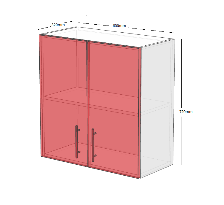 Wall 600 Double Door Cabinet